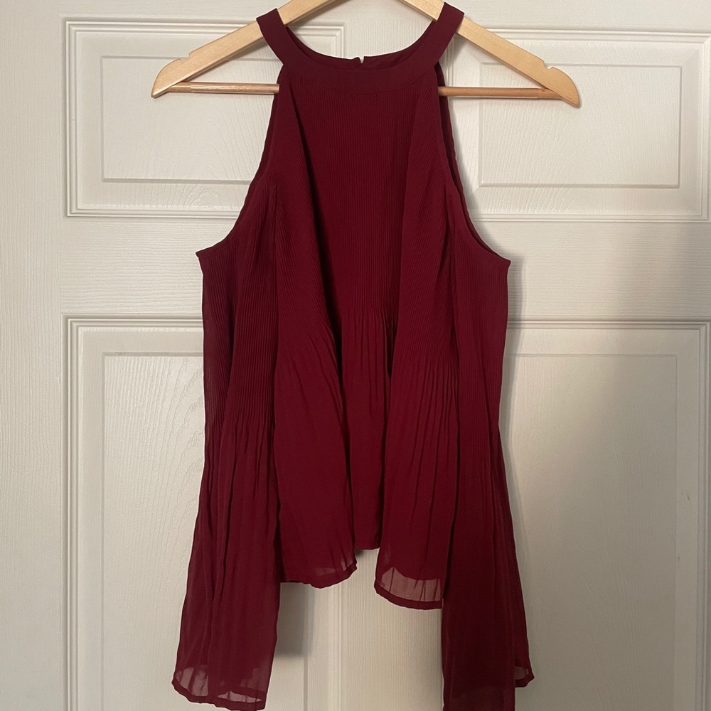 Burgundy blouse